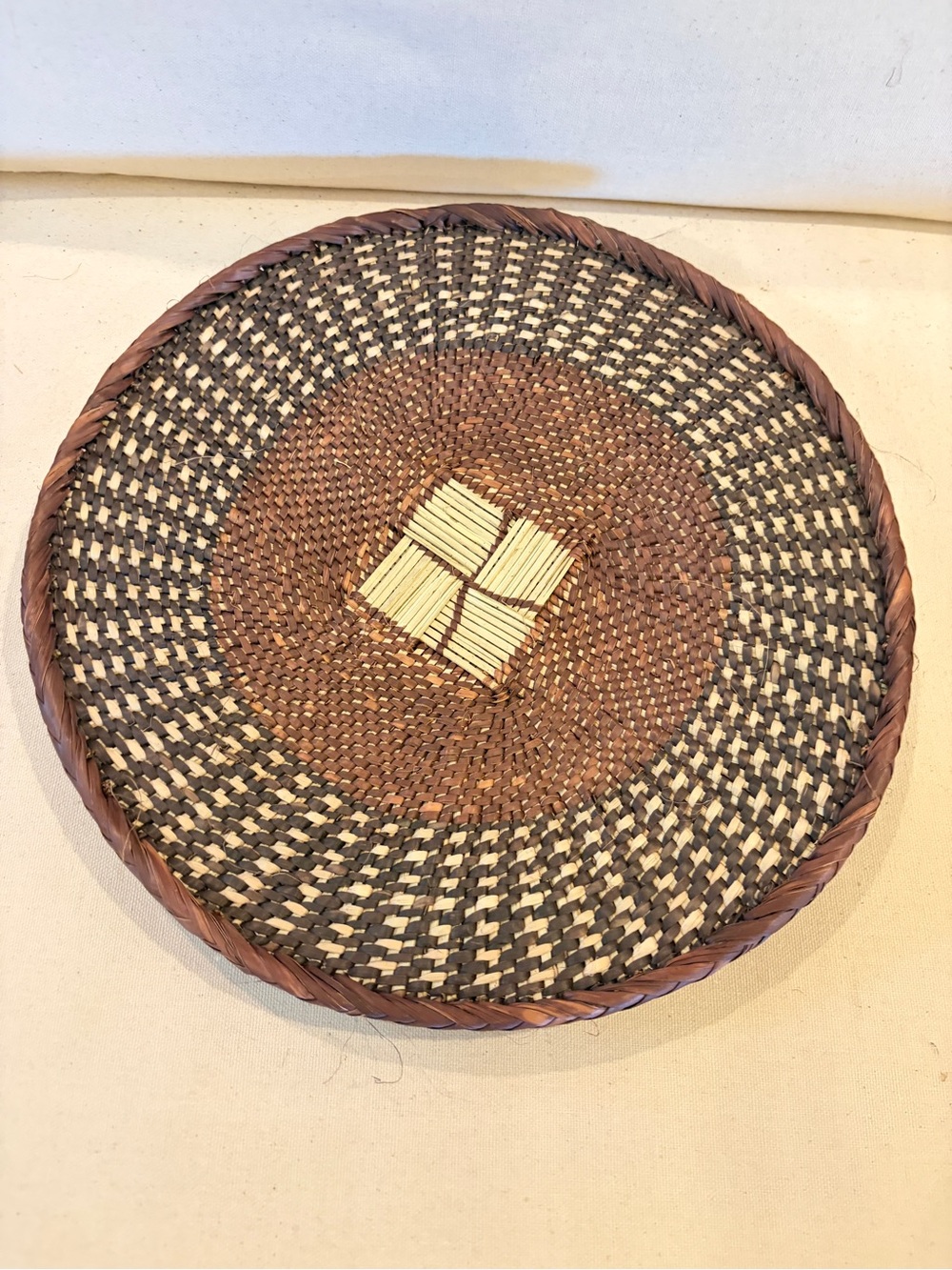 NEW Africa Woven Basket. Made by the Binga people of Zambia/Zimbabwe